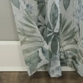 thumbnail image 3 of No. 918 Fiona Foliage Print Crushed Voile Sheer Rod Pocket Curtain Panel, 51"W X 84"L, White, 3 of 6