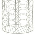 thumbnail image 5 of CosmoLiving by Cosmopolitan 16", 14", 12"H Silver Metal Storage Basket with Faux Leather Handles, 3-Pieces, 5 of 8