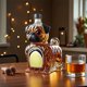 thumbnail image 1 of Botella de decantador de whisky para perro - Vidrio transparente de alto borosilicato, capacidad de 300 ml, forma de perro moderna para exhibición y regalo de licor, 1 of 8