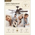 thumbnail image 4 of Ventilador de Techo Fanbulous 42" Motor DC 6 Velocidades Bronce Aceitado, 4 of 7