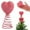 party decorations, variant on 6.3-Inch Valentine's Day Tree Top Decoration, Sparkly Heart-Shaped Design, Suitable For Valentine's Day Party And Home Decor