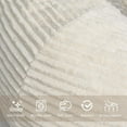 thumbnail image 6 of LinkRomat Large Bean Bag Chair with Memory Foam, Lounger with Removable Fluffy Cover, Filler Included, for Living Room, Bedroom & Dorm（3.5FT White）, 6 of 7