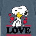 thumbnail image 3 of Peanuts - Love Snoopy Woodstock - Toddler And Youth Short Sleeve Graphic T-Shirt, 3 of 6