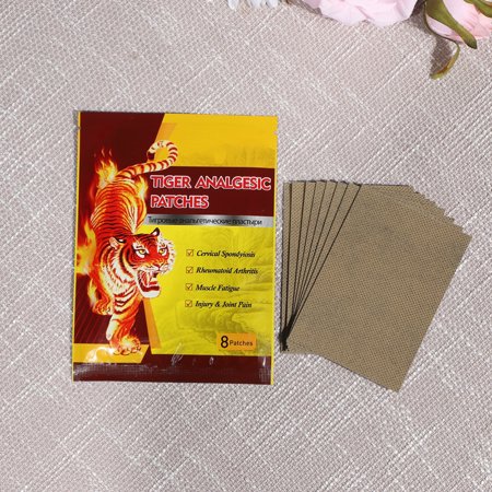 8PCS Tiger Analgesic Balm Patches Relieve Neck Stiffness Arthritis Or