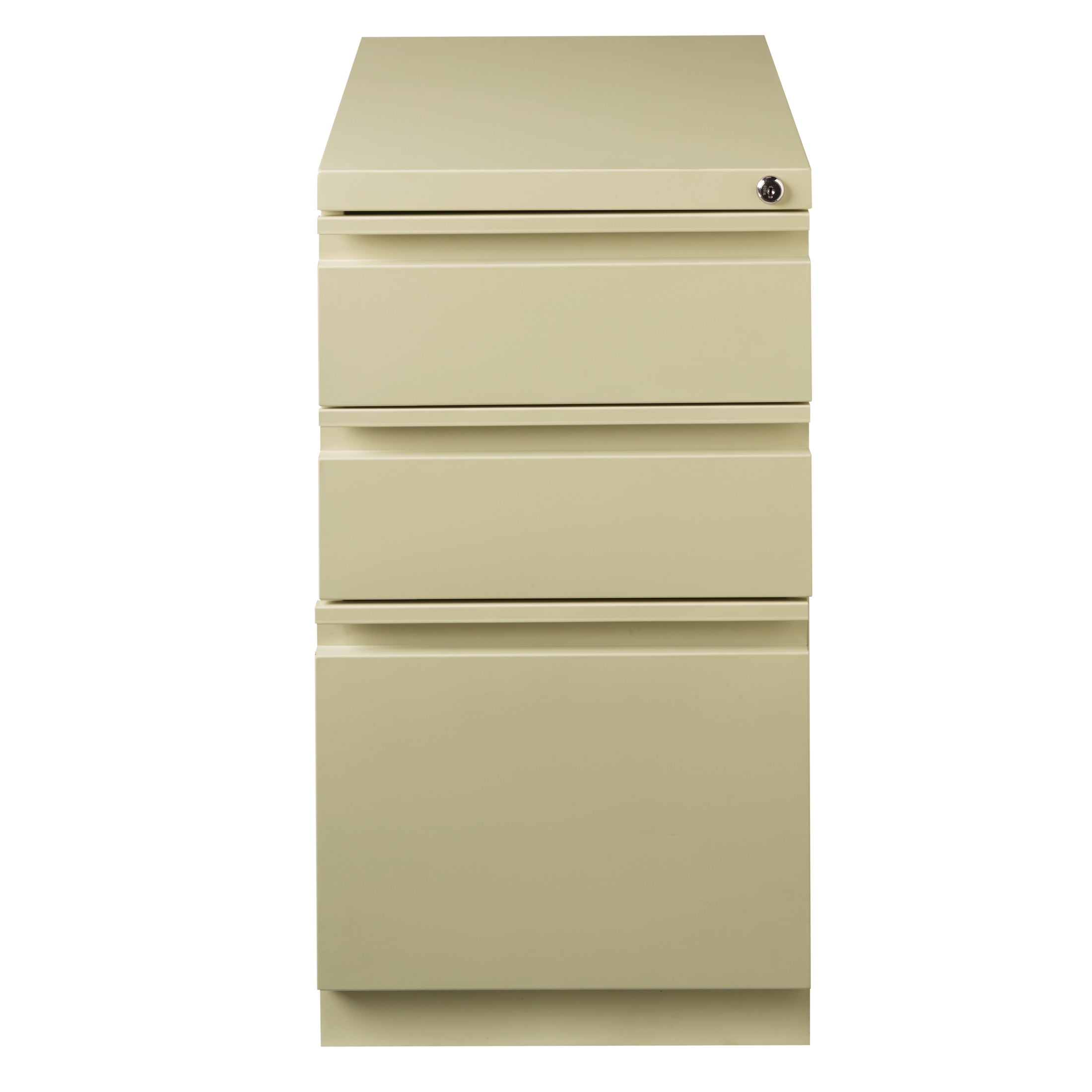 Hirsh 23" Deep Mobile Pedestal File Cabinet 3 Drawer Box-Box-File, Letter Width, Putty