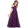 thumbnail image 3 of Girls Halter Chiffon Performance Dress, Sleeveless Long Gown for Piano Violin Recital, 3 of 5