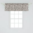 thumbnail image 2 of Ambesonne Exotic Window Valance, Exotic Palm Leaves Pastel, 42" x 18", Blush Charcoal Grey, 2 of 3
