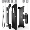 thumbnail image 4 of Case with Clip for Galaxy S9 Plus, Black Tri-Shield Rugged Hybrid Cover with Belt Hip/Holster Combo [with Magnetic Kickstand] and [Bonus Lanyard Wrist Strap] for Samsung Galaxy S9+ (SM-G965), 4 of 6