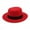 Red_A, variant on Hat, Baberdicy Womens Wide Brim Wool Flat Top Fedora Hat Party Church Hats Cap Winter Hat