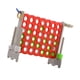 thumbnail image 1 of Juego de cuatro en fila, juego de estrategia clásico, juego de viaje, lanzamiento de anillos, juego de mesa familiar, juego de conexión para Picnic, gris y rojo, 1 of 8
