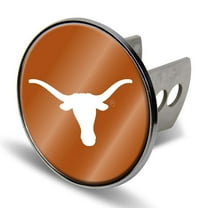 Texas-Longhorn's Chrome Trailer Hitch Cover with Laser Cut Logo Insert