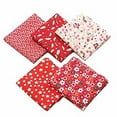 thumbnail image 1 of Unatoiry 5x Mélange de 100 Tissus en Coton, Lots de Débris, Tissu de Courtepointe Rouge 1ensemble, 1 of 6