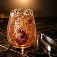 thumbnail image 6 of Tuvgenk Crystal Whisky Glass 420ml Hand-Blown Cat Motif Tumbler with Gold Rim Gift Boxed for Collectors, 6 of 7