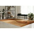 thumbnail image 2 of EORC Brown Hand-Tufted Wool Contemporary Swirl Rug, 5' x 8', 2 of 8