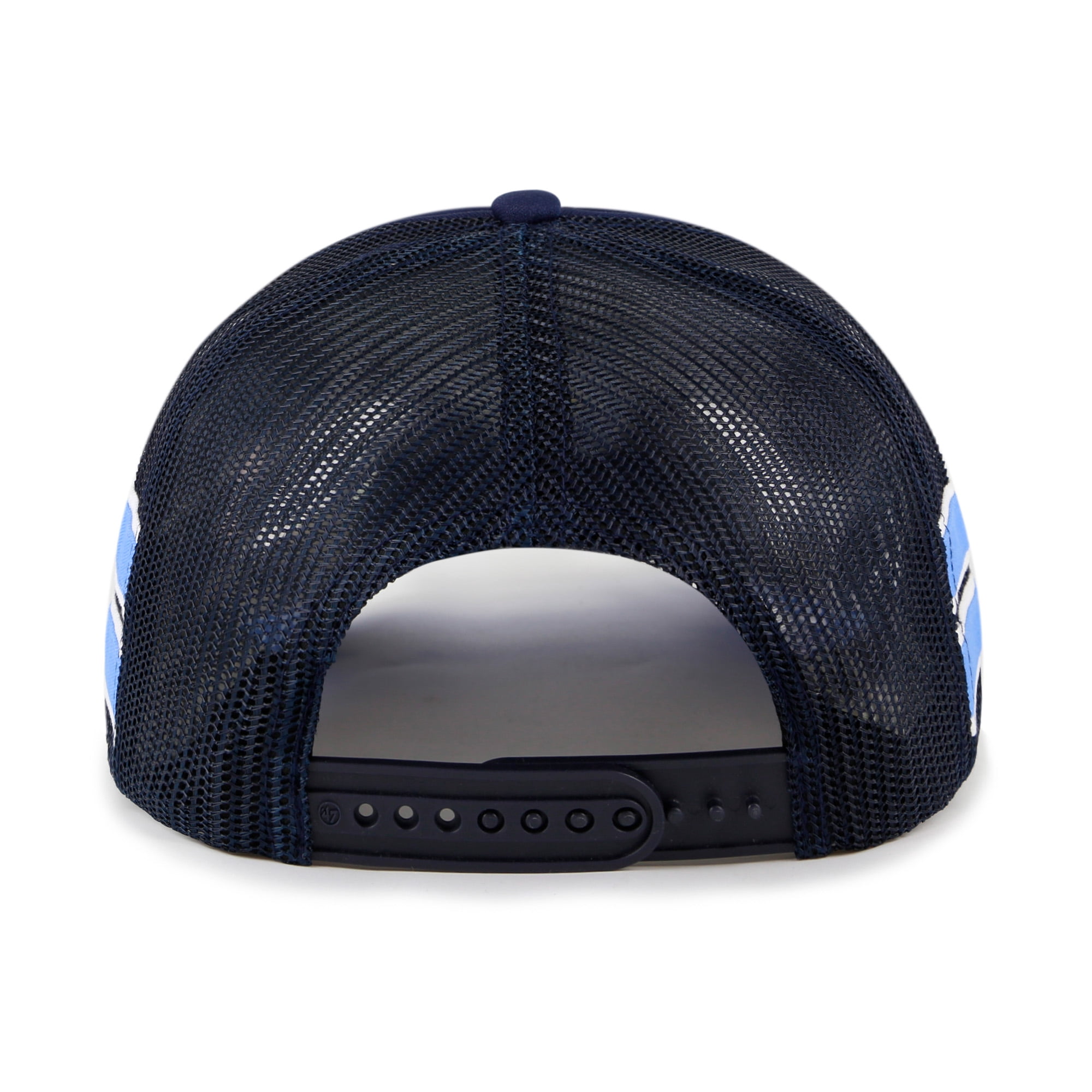 Men's '47 Navy Memphis Grizzlies Sidebrand Stripes Trucker Adjustable Hat