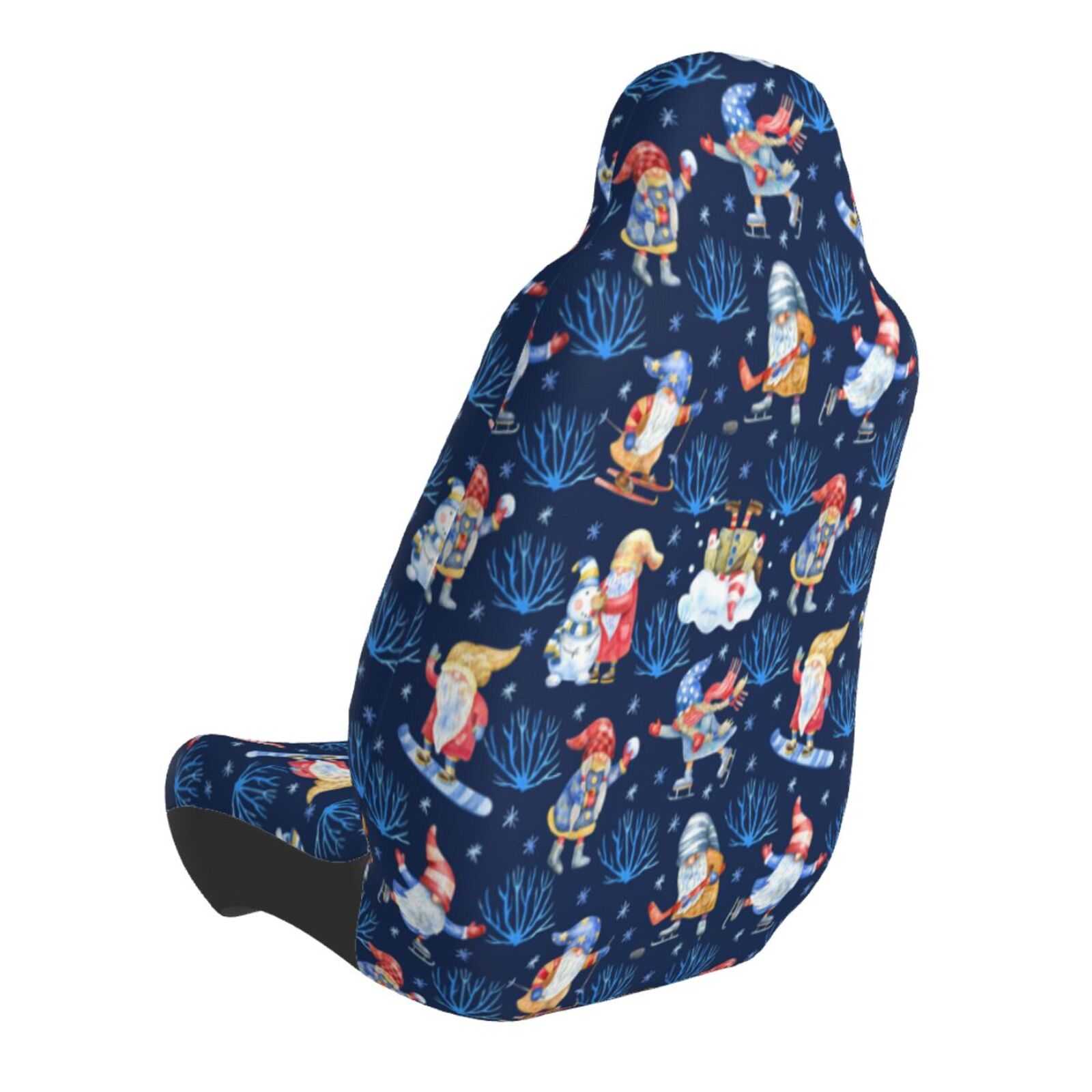 Naloa Winter old man Playtime Car Seat Covers Universal Front Seat Coves for Car Accessories ,Padded Car Covers for Automotive, SUV, Truck, and Van