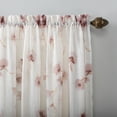 thumbnail image 2 of No. 918 Kiki Floral Crushed Voile Sheer Rod Pocket Curtain Panel, 51" X 84", Blush, 2 of 5