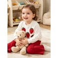 thumbnail image 4 of Happy Town Infant Baby Girl Long Sleeve Sweatshirt Flare Pants 2-Piece Set Fall Winter Toddler Girl Outfits, 4 of 7