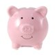 thumbnail image 2 of Hucha de cerámica con forma de cerdito, ideal para ahorrar monedas. Regalo perfecto para cumpleaños o Navidad. Decoración para la habitación del bebé, para niñas y niños (rosa)., 2 of 7