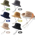 thumbnail image 2 of 2pcs Sun Protection Fishing Hats for Men Women Waterproof Breathable Wide Brim Bucket Hat for Outdoor Camping Hiking, 2 of 7