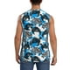 thumbnail image 4 of Fotbe Sea Animal Men's Camiseta sin Mangas Estampada para Hombres, Playera Casual para Gimnasio, Entrenamiento, Playa-Small, 4 of 7