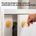 thumbnail image 2 of Needhep Over The Door Double Hanger Hooks Hanging Organizational Items In Living Spaces, Heavy Duty Slat Wall Hanging Hooks Portable Wood Wall Hooks, For Jacket Hat Towel Bags (Yellow), 2 of 2