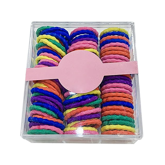 Élastiques à Cheveux pour Enfants - 100 Pcs Bandes Extensibles pour Queue de Cheval pour Filles