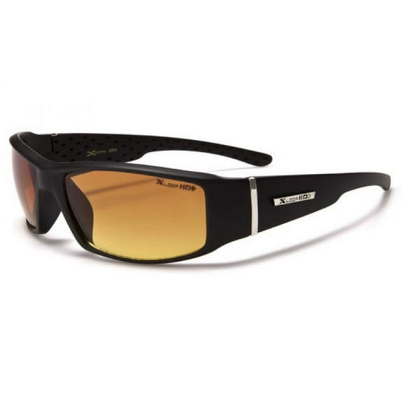 HD Anti-Glare BLACK MATTE Driving Cycling Fishing Outdoors Wrap Around Sports Sunglasses by X-Loop FREE SHIPPING