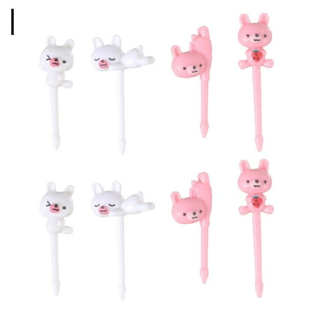 

Mini Cartoon Chick Fruit Forks Kids Snack Dessert Pick Cake Lunches XPC T9R3