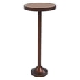 thumbnail image 1 of COZAYH Small Pedestal Round End Table, Living Room Furniture, Light Espresso, 1 of 12