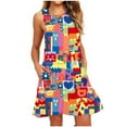 thumbnail image 2 of SMihono Robe d'Été Boho pour Femmes Grande Taille Robes d'Été pour Femmes Plage T-Shirt Floral Robe d'Été Décontractée avec Poches Robe Boho, 2 of 5