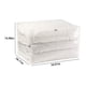 thumbnail image 3 of Organizador de ropa de plástico blanco para armario | Caja de almacenamiento plegable y cajón para camisas, pantalones, ropa interior y calcetines | 5 tamaños para dormitorio y armario, 3 of 6