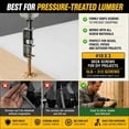 thumbnail image 4 of #10 x 3" Deck Screws for DIY Projects: 5 lb Box Brown Epoxy Coating Torx Wood Screws with T25 Star Drive Bit - Rust Resistant Exterior Screws for Outdoor Deck Building Fence, 4 of 9