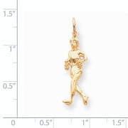 Gold Time Runner Bracelet Charm 10k, Gold