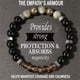 thumbnail image 1 of Pulsera para hombre y mujer con cuentas elásticas de cristal negro, joya con energía positiva para uso diario, 1 of 7