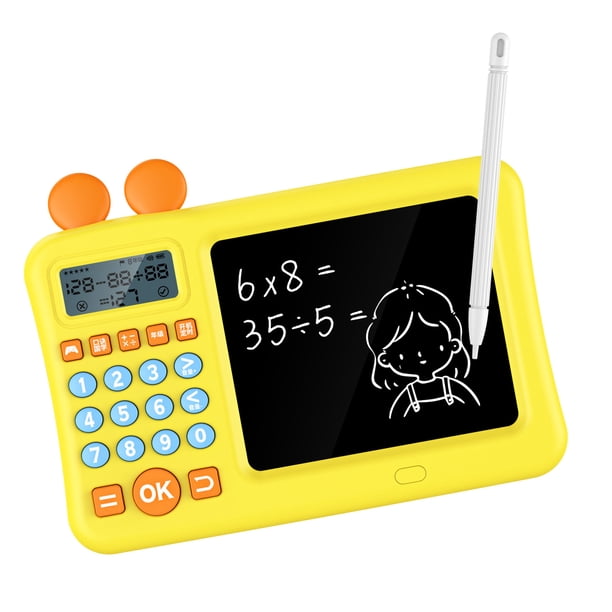 Calculadora para niños BuyWeek con bloc de notas y tableta de escritura