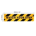 thumbnail image 2 of Uxcell 6" x 24" Etiqueta de Advertencia 'Cuidado con el Paso' Cinta Adhesiva Antideslizante para Escalera Piso Precaución 1 Paquete, 2 of 4