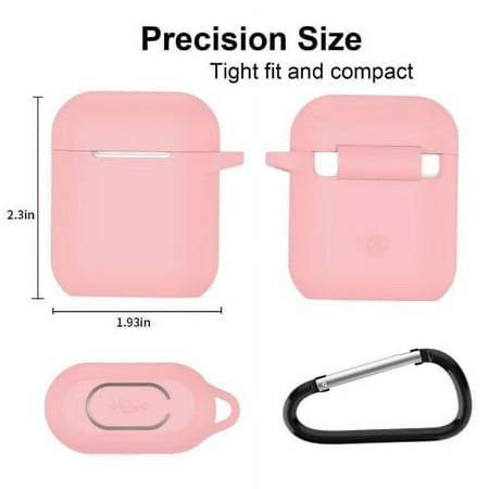 SaharaCase - Case Kit for Apple AirPods (1st Generation and 2nd Generation) - Pink Rose
