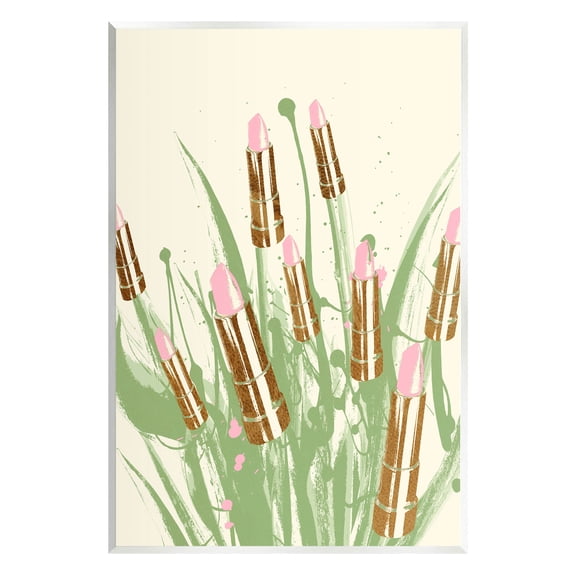 Stupell Industries Abstract Lipstick Glam Composition Graphic Art Unframed Art Print Wall Art, Design by Lil' Rue