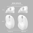 thumbnail image 4 of FL Ergonomic Wireless Mouse with USB Receiver for PC Computer, Laptop and Desktop, Ergo Vertical Mouse with Silent Clicks Long Battery Life, Up to 1600 DPI & 1 AA Battery Powered, 4 of 7