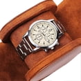 thumbnail image 5 of Portable Watch Travel Case - Single Watch Box Organizer for Men - PU Leather Watch Roll Travel Case, 5 of 5