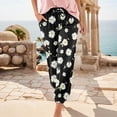 thumbnail image 1 of Stylish Women's Casual Pants For Everyday Wear Comfortable Loose Fit Design With Pockets Versatile And Trendy For Vacations And All Seasons Casual Rompers for Women Long Pant Sweat Track Pants Stretch, 1 of 3