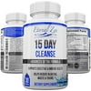 15 Day Colon Cleanser Detox with Extra Strength Herbs, Senna is a Fast Acting Natural Laxative for Constipation Relief - Whole Body Cleanse - 30 Capsules