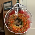 thumbnail image 3 of Suodoka Clear PVC Wreath Storage Bag 24”×20” with Double Zippers, Reinforced Handle, Dust & Water‑Proof, Ideal for Christmas, Easter & Halloween, 3 of 5