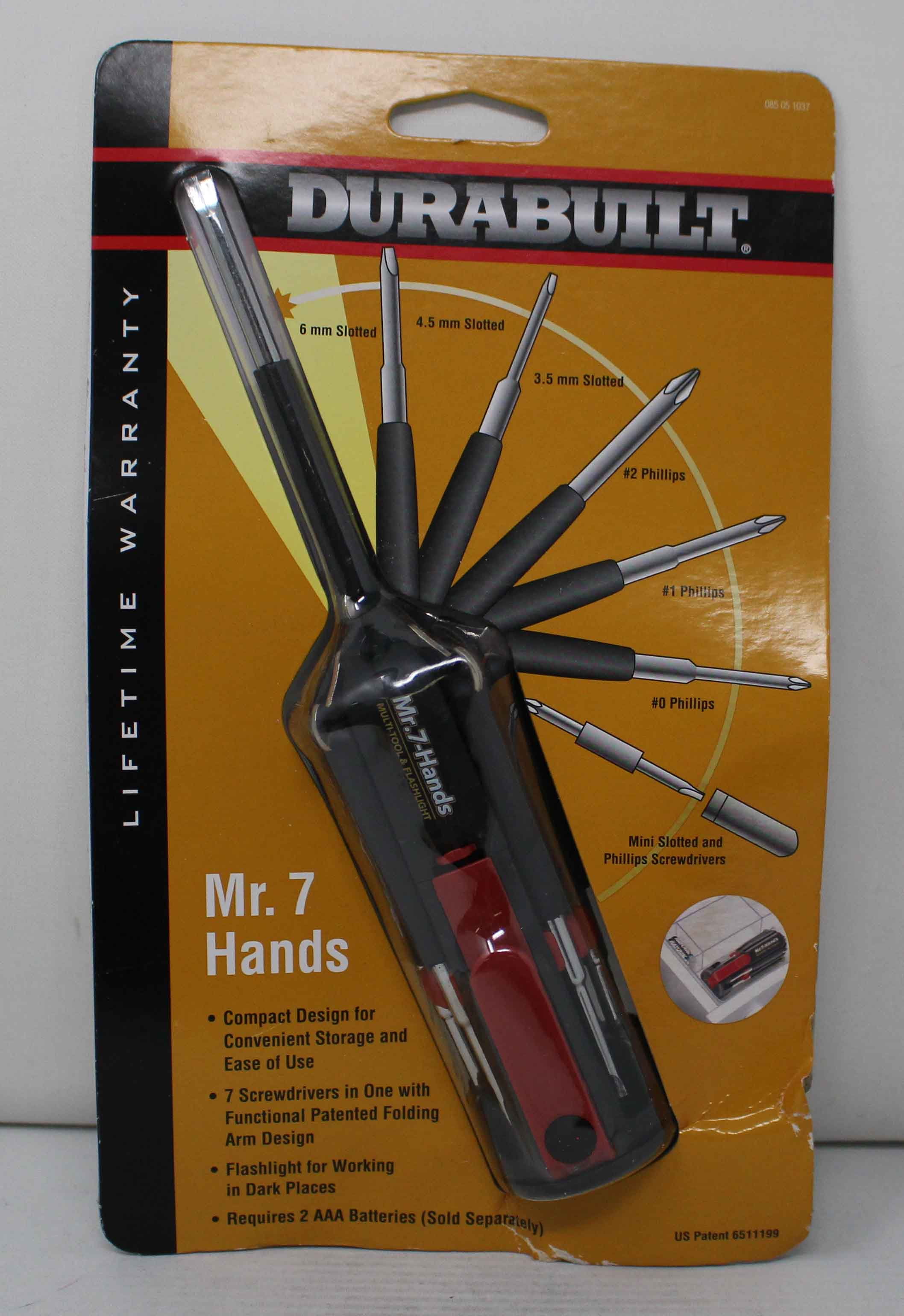 Durabuilt Mr 7 Hands Multi Tool Flashlight Black 1 Unit Walmart Com Walmart Com