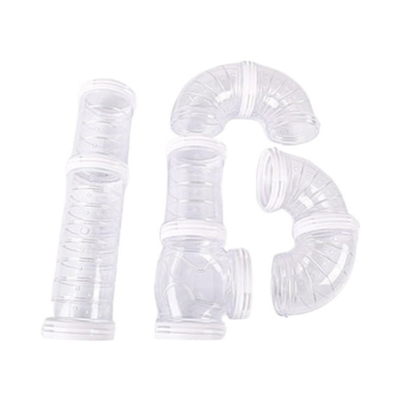 Gerbil Tunnel Clear Tube Rodents Tunnel Suitable for Hamster Guinea Pigs