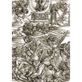 thumbnail image 2 of Durer, Albrecht 14x18 Black Ornate Wood Framed with Double Matting Museum Art Print Titled - The Revelation Of St John 8, 2 of 4