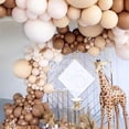 thumbnail image 3 of Arco de globos marrones, 122 piezas de globos marrones de café retro, guirnalda de globos desnudos para globos de cumpleaños, bodas, compromisos, baby shower, decoración de aniversario XianweiShao 9024719146263, 3 of 4
