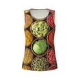 thumbnail image 3 of Picia Spices And Herbs Pattern Women's Workout Tank Top,Breathable Activewear,Slim Fit Athletic Top,Versatile Workout Moisture-wicking top-Small, 3 of 9