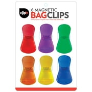 Best Brands Clip'n Magnetic Bag Clips 6-Pack, Multicolor